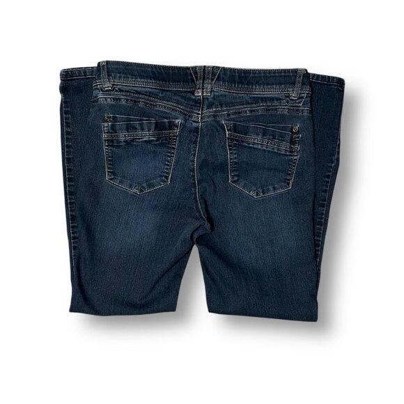 Democracy 10 Blue Ab Technology Jeans Mid Rise Straight Stretch Denim Comfort - Picture 6 of 9